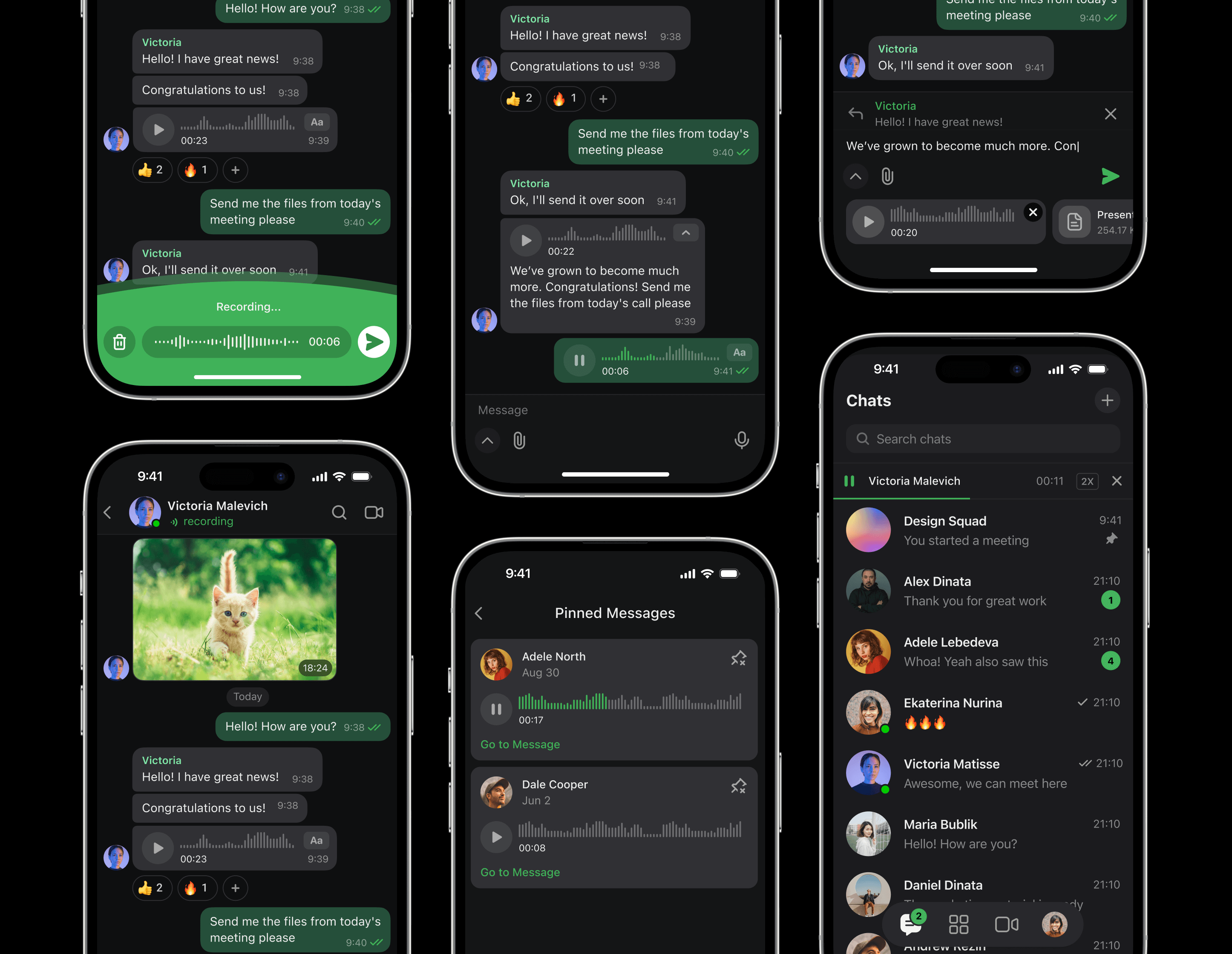 Voice messaging in Frisbee